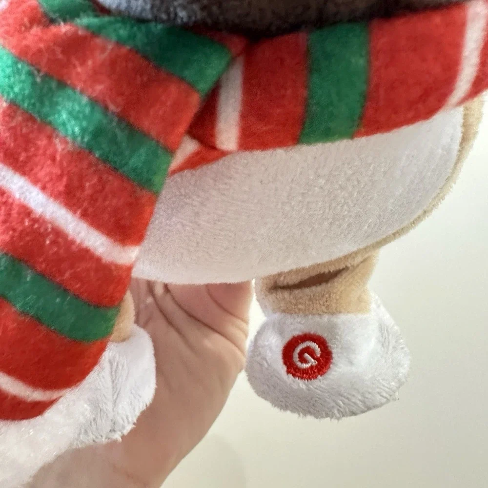 Gemmy Animated Singing Jumping Christmas Pug Dog RARE Hat Scarf 12